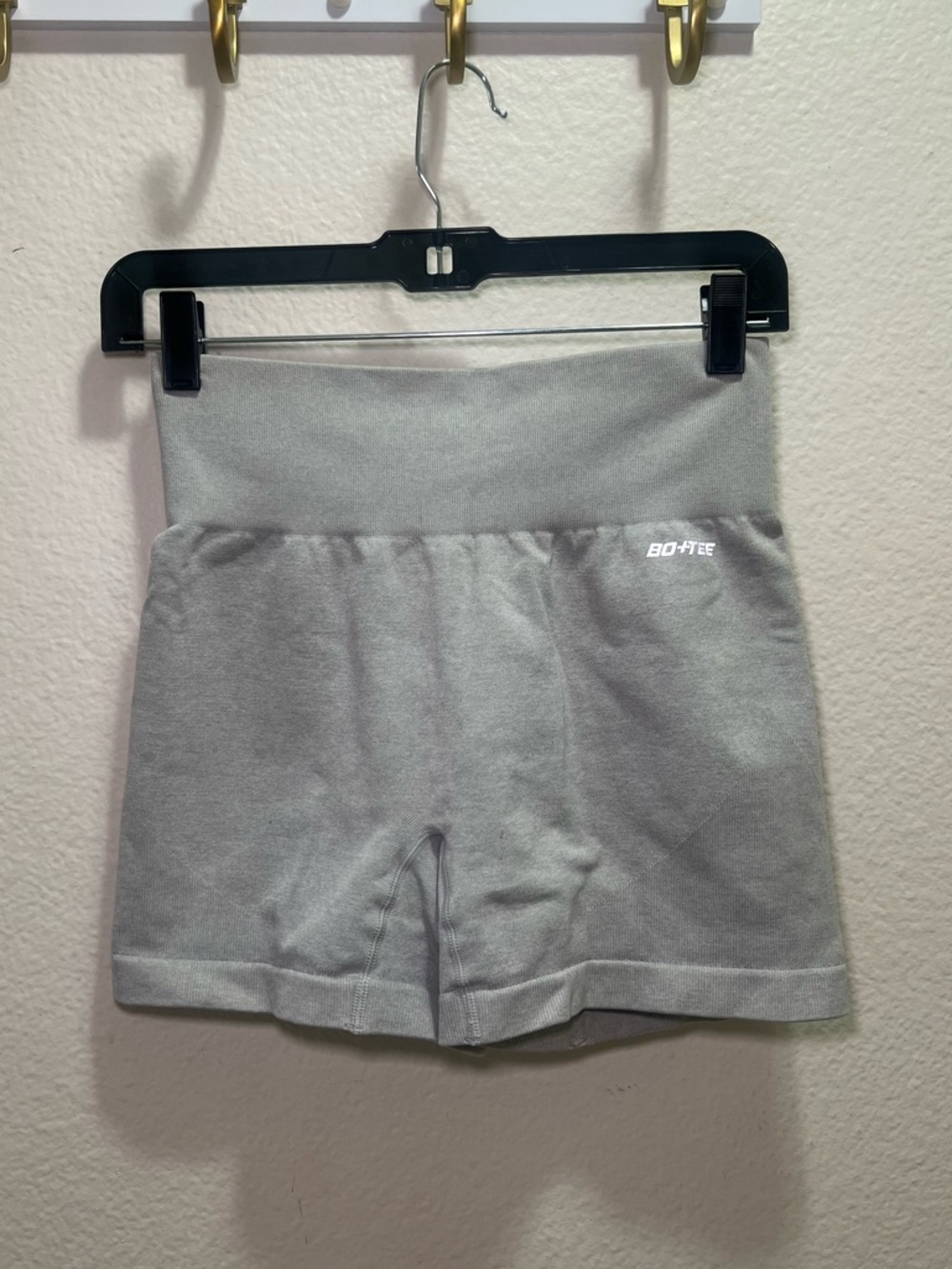 Bo + Tee High-Waist Gray Women’s Active Shorts